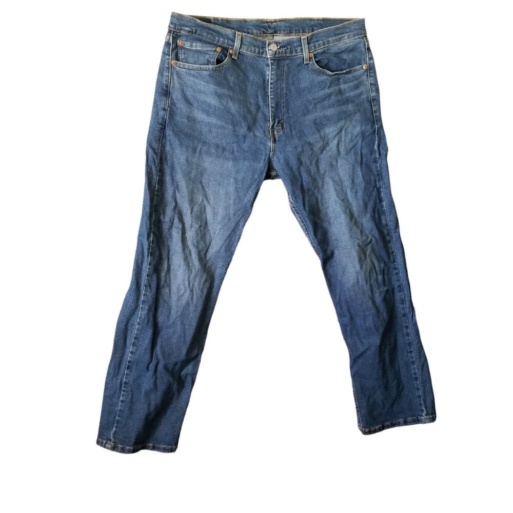 Levi's 505 Mens Jeans Size 38x30 Straight Leg Blue Jean Pants Medium Wash